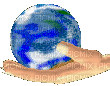 world in hand - Bezmaksas animēts GIF