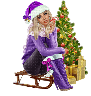 Kaz_Creations Colour Girls Christmas Noel - png gratuito