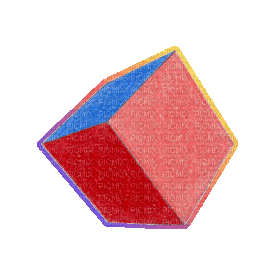Cube Plato - GIF animé gratuit
