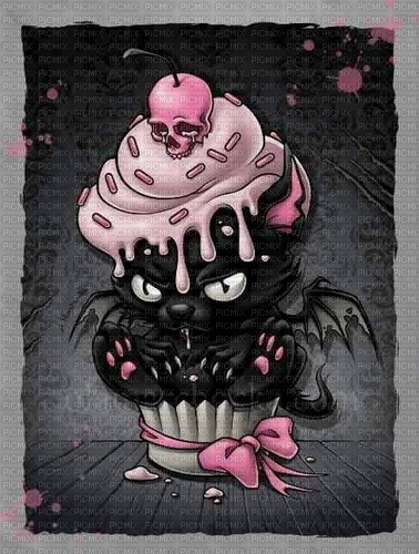 Cat cupcake - ilmainen png