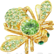 Peridot Green and Gold Bee - Free animated GIF