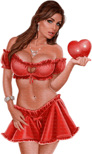 summer woman in red by nataliplus - ücretsiz png