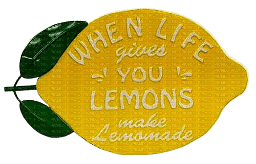 Lemon.Citron.Limón.Text.Deco.Victoriabea - nemokama png