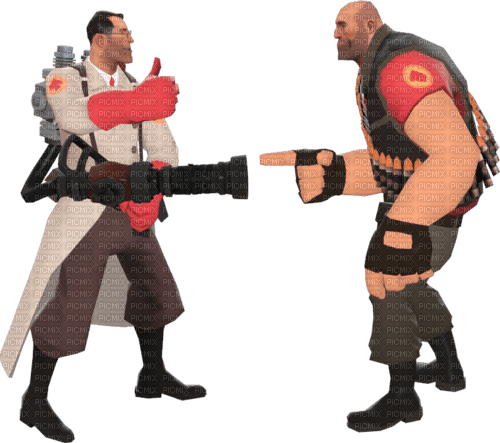 TF2 - Medic & Heavy - Free PNG
