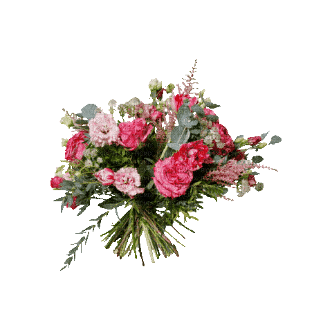 Fleurs.Bouquet.Flowers.Pink.Victoriabea - Animovaný GIF zadarmo