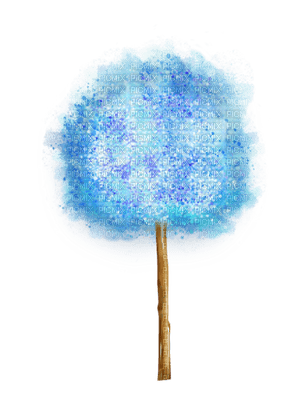 Kaz_Creations Blue Deco Tree Colours - 免费PNG
