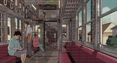 The train ride - GIF animado gratis