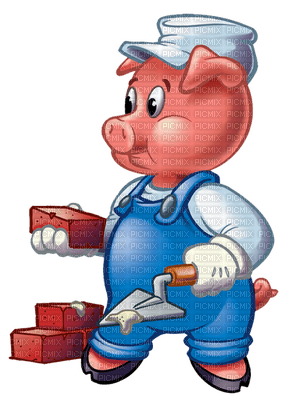 Kaz_Creations Cartoons Cartoon Three Little Pigs - PNG gratuit