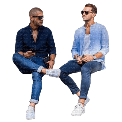 Men sitting.Victoriabea - Free PNG