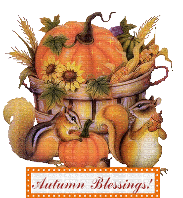 Autumn Blessings - Бесплатный анимированный гифка