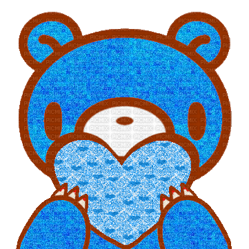 blue gloomy bear - GIF animé gratuit