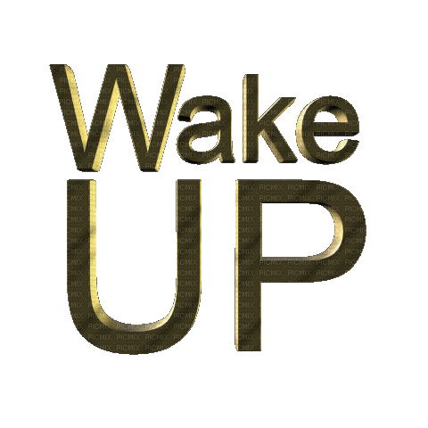 wake up - GIF animado grátis