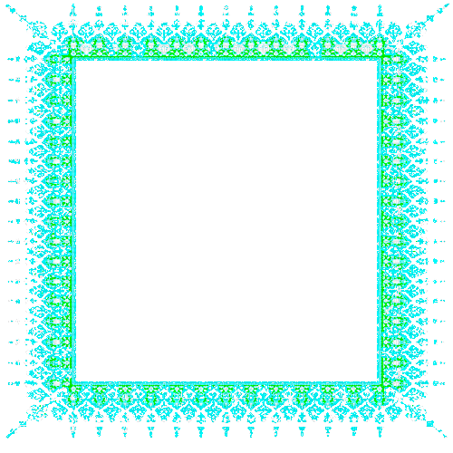 turquoise glitter frame - Gratis geanimeerde GIF