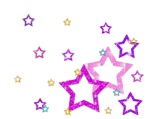 glitter stars - GIF animate gratis