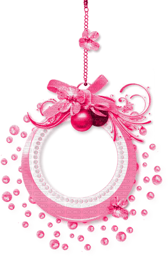 Christmas.Ornaments.Pink - PNG gratuit