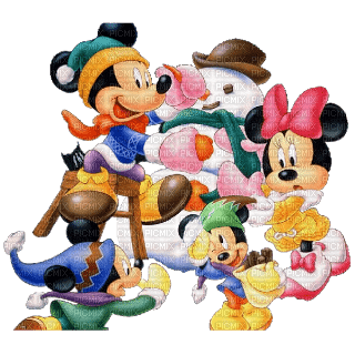 Kaz_Creations Disney Christmas Mickey & Friends - PNG gratuit
