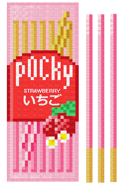 Strawberry pocky - Nemokamas animacinis gif