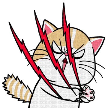 Angry Cat - Ingyenes animált GIF
