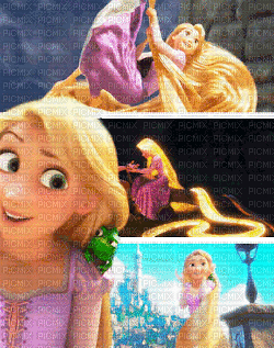 Rapunzel - Animovaný GIF zadarmo