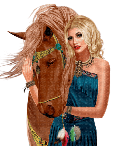 Woman. Horse. Leila - ücretsiz png