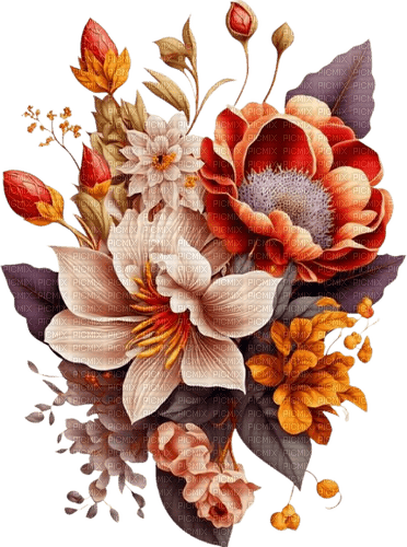 Цветы декор - ücretsiz png