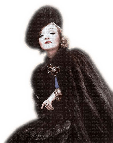 Rena Vintage Woman Frau Promi Marlene Dietrich - png grátis