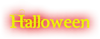 soave text halloween happy  yellow red - png ฟรี