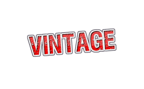 Vintage Text Red White - Bogusia - Free PNG