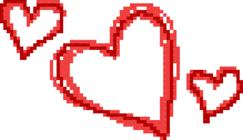 Emo hearts - PNG gratuit