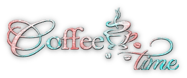 soave text coffee time pink teal - безплатен png