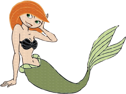 Kim Possible as a mermaid - PNG gratuit