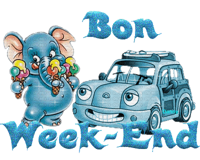 bon week-end - Darmowy animowany GIF