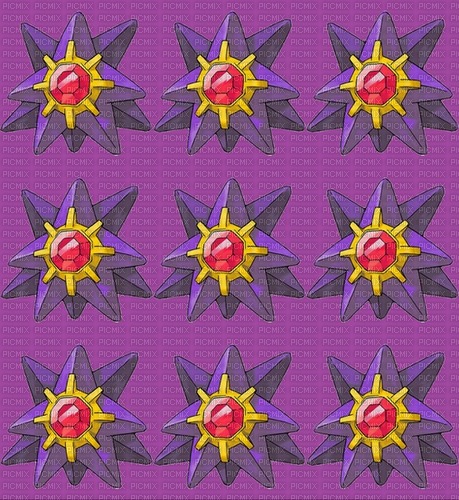 Starmie Background - by StormGalaxy05 - gratis png
