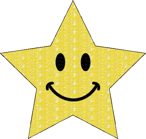 Smiley Star - GIF animasi gratis