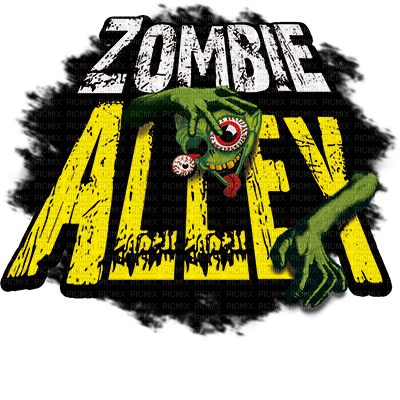 Kaz_Creations Logo Zombie Alley - darmowe png