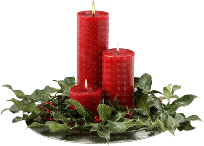 Christmas_Noël_deco-decoration_bougies_candles_Blue DREAM 70 - PNG gratuit