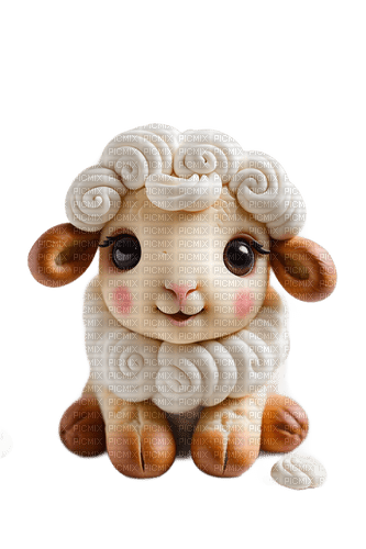 Cute Sheep - Free PNG