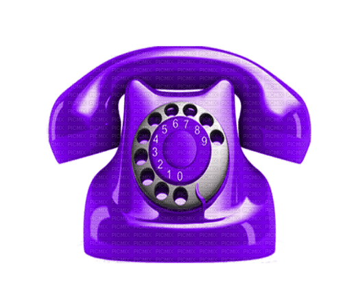 Kaz_Creations Telephone-Purple - kostenlos png