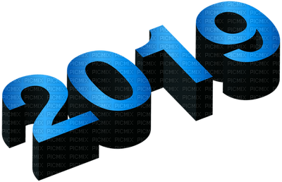 new year 2019 silvester number text - ücretsiz png