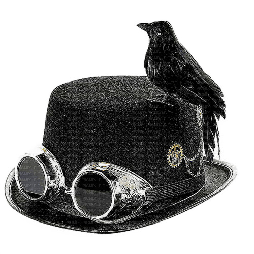 Steampunk.Gothic.Crow.Raven.Victoriabea - Free PNG