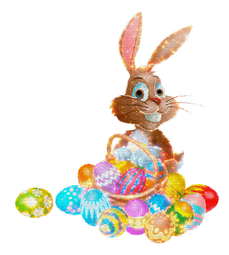 Easter hare by nataliplus - GIF animado gratis