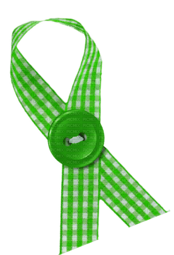 Ribbon.Button.White.Green - png gratis