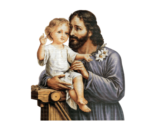 Enfant Jésus et Saint Joseph - ücretsiz png