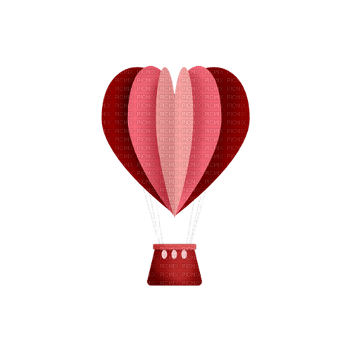 kikkapink deco scrap pink hot air balloon - безплатен png