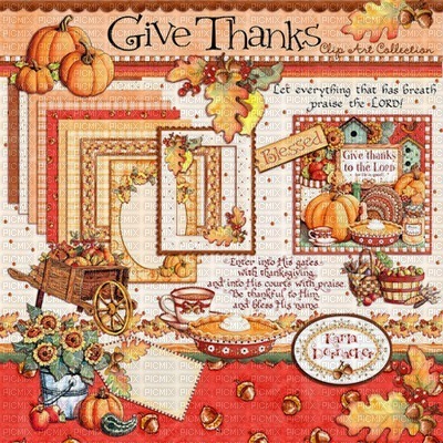 Thanksgiving fond - бесплатно png