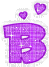 Kaz_Creations Animated Alphabet Purple B - Δωρεάν κινούμενο GIF