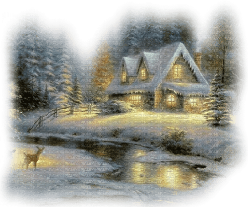 casa invierno  navidad dubravka4 - png ฟรี