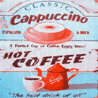 soave background animated  vintage text coffee - 無料のアニメーション GIF