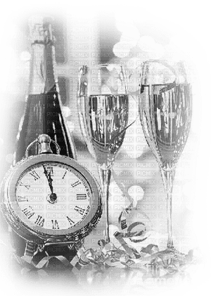 soave deco new year glass bottle Champagne - nemokama png
