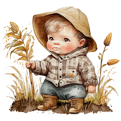 Baby - Boy- Farm - png gratuito
